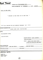 last gig worksheet